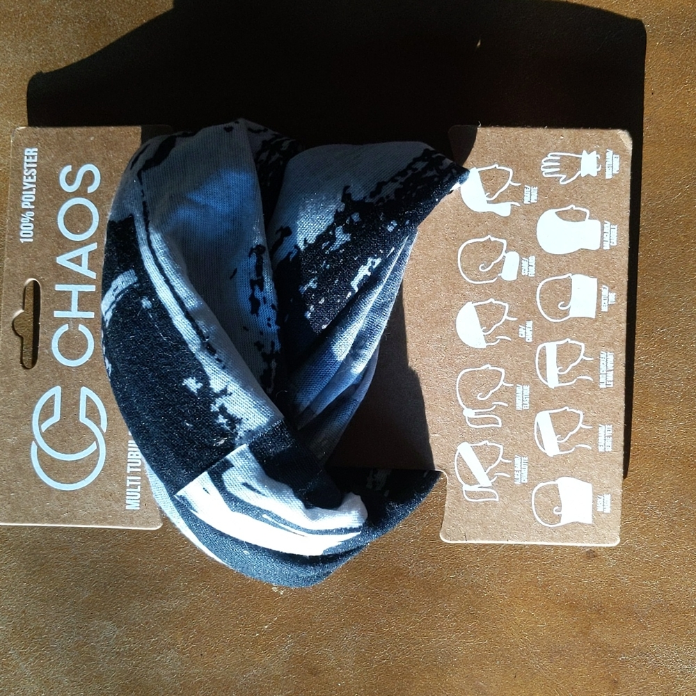 Chaos multi tubular headwear buff